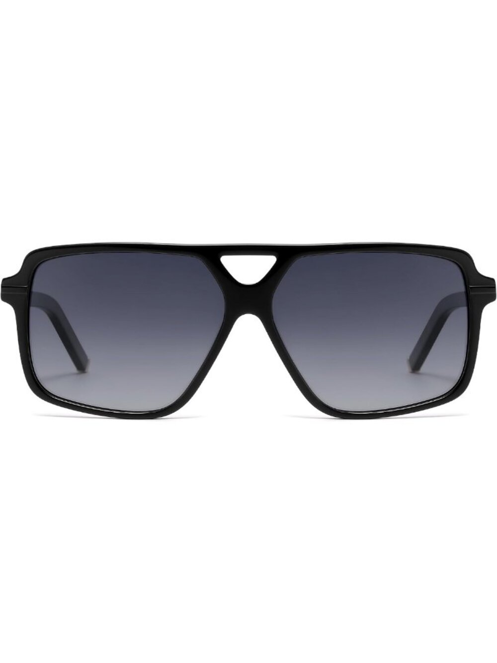 Stylish Square Aviator Polarized Sunglasses - UV Protection, Acetate Frame
